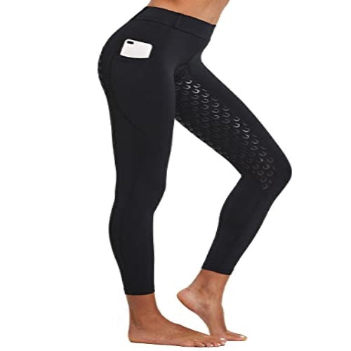 FitsT4 Sports Women's Full Seat Riding Tights Active Silicon Grip Horse  Riding Tights Equestrian Breeches