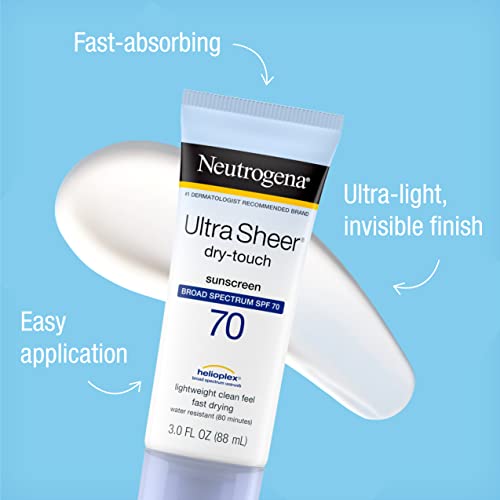 Neutrogena Sunscreen Lotion SPF 30, Ultra Sheer Dry-Touch Sun Cream,  Oxybenzone-free, Dermatologist-tested, Water Resistant & Non-Greasy, 88mL :  : Beauty & Personal Care