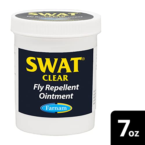 Farnam SWAT CLEAR Horse Fly Control for Horses, Ponies and Dogs, 7 ounce jar